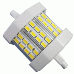 BOMBILLA LED LINEA R7s PLUS 4w 360 lm LUZ BLANCA DE 78 x 36 mm, Fra Leds luces iluminacin Blanco