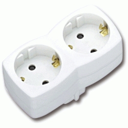 ADAPTADOR ( LADRON ) DOBLE CLAVIJA MAX. 3680W, Leds luces iluminacin