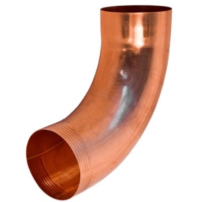 CODO ELECTROSOLDADO REDONDO DE COBRE DE  100 mm x 72 PARA TUBO DE BAJANTE, CURVA CURBA Tuberias soldar