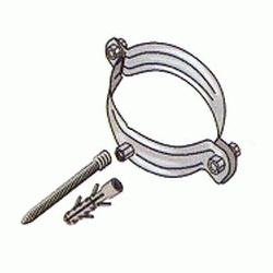 ABRAZADERA ZINCADA DE 80 mm PARA TUBO BAJANTE GALVANIZADO HYDRAFIX, GARRAS SOPORTES FIJACION HIDRAFIX IDRAFIX YDRAFIX Tuberias