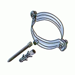 ABRAZADERA ZINCADA PARA TUBO BAJANTE DE ZINC DE 100 mm HYDRAFIX, GARRAS FIJACION SOPORTES HIDRAFIX IDRAFIX YDRAFIX Tuberias