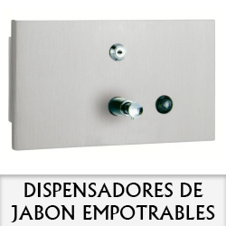 DISPENSADORES DE JABON EMPOTRABLES